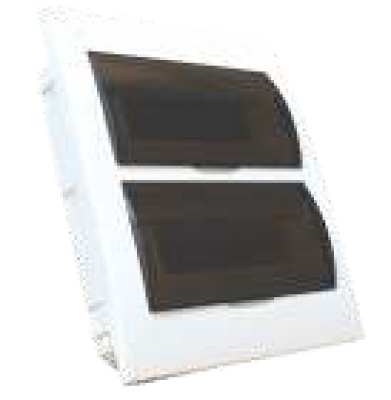 KBA-071 Gabinete empotrable de 24 polos para térmico riel din con puerta - bornera